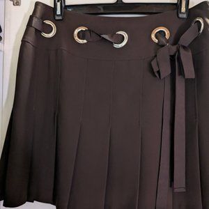 INC drop waist pleated skirt